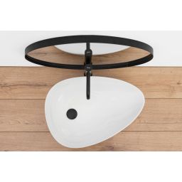 Rea Greta umywalka 65x40 cm nablatowa biała REA-U8537