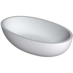 Riho Escala umywalka 55x32 cm owalna nablatowa biała matowa W030001105