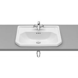 Roca Carmen umywalka 60x45 cm wpuszczana prostokątna Supraglaze biała A3270A5S00