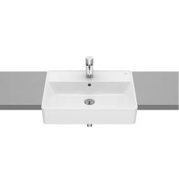 Roca Gap umywalka 55x42 cm prostokątna wpuszczana biała A3270YGS00