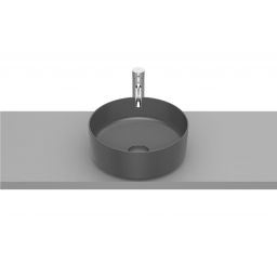 Roca Inspira Round umywalka 37 cm okrągła nablatowa onyx A327523640