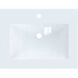 Ruvetti Elif umywalka 61x47 cm prostokątna wpuszczana-nablatowa biała DOL_EL60