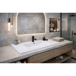 Ruvetti Elif umywalka 81x47 cm prostokątna wpuszczana-nablatowa biała DOL_EL80