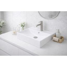 Ruvetti Erna umywalka 60x45 cm prostokątna wpuszczana-nablatowa biała DOL_ER60
