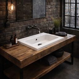 Ruvetti Ivana umywalka 60x45 cm prostokątna wpuszczana biała DOL_IVA60