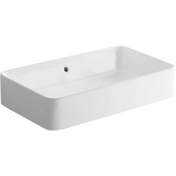 Sanindusa Sanlife umywalka 60,2x35,2 cm kwadratowa nablatowa biała 136339004