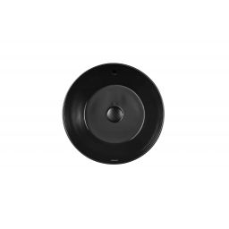 Sanindusa Sanlife umywalka 42 cm okrągła nablatowa czarna matowa 136779264