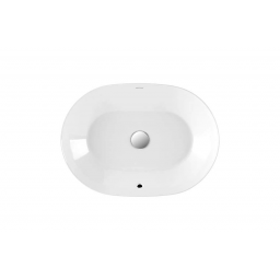 Sanindusa Sanlife umywalka 60x42 cm owalna nablatowa biała 136789004