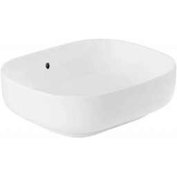 Sanindusa Sanibold umywalka 47,5x40 cm prostokątna nablatowa biała matowa 137300604