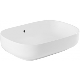 Sanindusa Sanibold umywalka 59,2x40 cm prostokątna nablatowa biała matowa 137310604