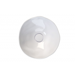 Sanindusa Magmma umywalka 42,5 cm okrągła nablatowa biała matowa 147734604