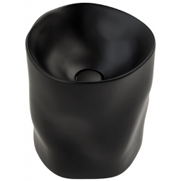 Sanindusa Magmma umywalka 46,5 cm okrągła wolnostojąca czarna matowa 147740264