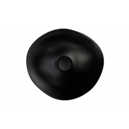 Sanindusa Magmma umywalka 46,5 cm okrągła wolnostojąca czarna matowa 147740264