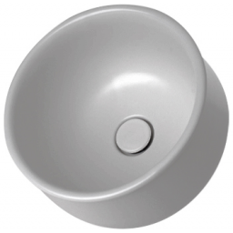 Sanindusa Poeme umywalka 37x37 cm okrągła nablatowa szary mat 151304154
