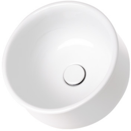 Sanindusa Poeme umywalka 37x37 cm okrągła nablatowa beż matowy 151304274