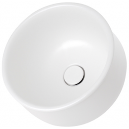 Sanindusa Poeme umywalka 37 cm okrągła nablatowa biała matowa 151304604