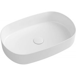 Isvea Infinity Oval umywalka 55x36 cm nablatowa owalna biała 10NF65055