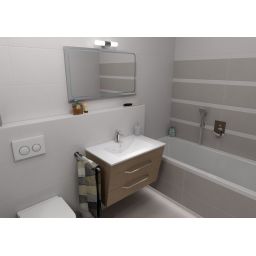 Sapho Slim umywalka 60x46 cm meblowa prostokątna biała 1601-60