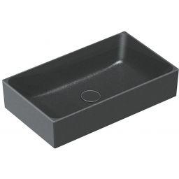 Catalano Verso umywalka 60x35 cm prostokątna nablatowa czarna 0222600022