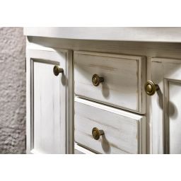 Sapho Retro szafka 89 cm podumywalkowa stojąca drewno świerkowe białe 1621