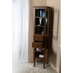 Sapho Retro szafka boczna 170 cm wysoka prawa drewno bukowe brąz 1662