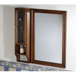 Sapho Retro szafka 115 cm boczna prawa wisząca drewno bukowe brąz 1681