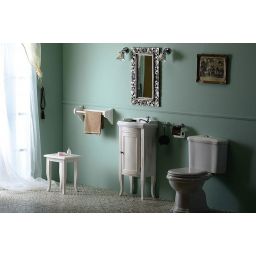 Sapho Retro wieszak na ręcznik 50 cm drążek pojedynczy drewno świerkowe białe 1682