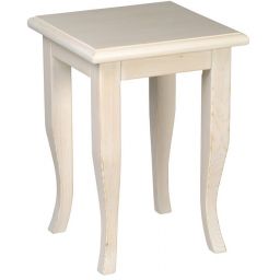 Sapho Retro taboret łazienkowy drewno świerkowe białe 1683