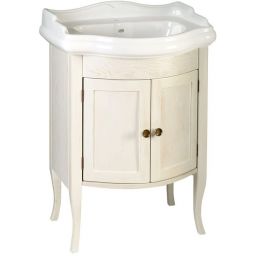 Sapho Retro szafka 60 cm podumywalkowa stojąca drewno świerkowe białe 1684