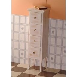 Sapho Retro szafka 35 cm boczna stojąca drewno świerkowe białe 1694