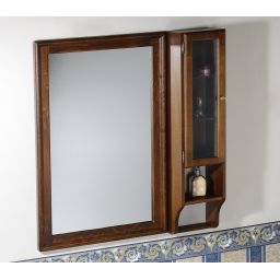 Sapho Retro szafka 115 cm boczna lewa wisząca drewno bukowe brąz 1700