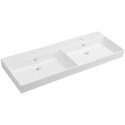 Sapho Kare umywalka 120x46 cm ścienna prostokątna podwójna biała 17120