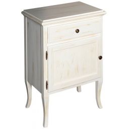 Sapho Retro szafka 60 cm boczna lewa stojąca drewno świerkowe białe 1714