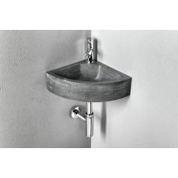 Sapho Blok umywalka 30x30 cm ścienna narożna antracyt 2401-30