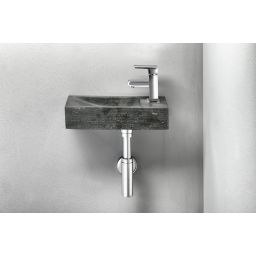 Sapho Blok umywalka 38x14 cm ścienna prostokątna antracyt 2401-31