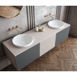 Sapho umywalka 43x43 cm wpuszczana okrągła biała 3041