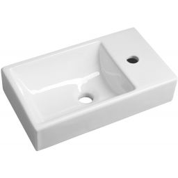 Sapho Minos umywalka 45x26 cm ścienna prostokątna prawa biała 4057