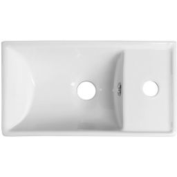 Sapho Minos umywalka 40x22 cm ścienna prostokątna prawa biała 4059