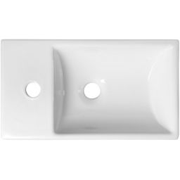 Sapho Minos umywalka 45x26 cm ścienna prostokątna lewa biała 4757