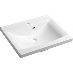 Sapho Luciola umywalka 60x48 cm meblowa prostokątna biała 50062