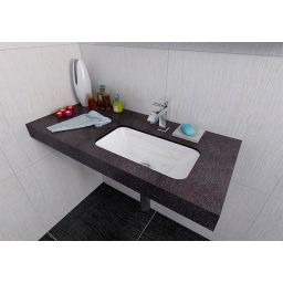 Sapho Kama umywalka 50x26 cm wpuszczana prostokątna biała 50134