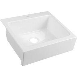 Sapho Arya zlewozmywak ceramiczny 66x62 cm biały 50166