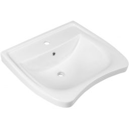 Outlet - Sapho Disabled umywalka 60x55 cm prostokątna ścienna dla niepełnosprawnych biała 5160