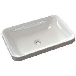 Sapho Astoria umywalka 55x37 cm wpuszczana prostokątna biała 55033