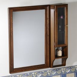 Sapho Retro szafka 115 cm boczna lewa wisząca drewno bukowe brąz 1700