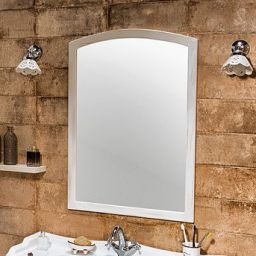 Sapho Retro lustro łazienkowe 65x91 cm drewno świerkowe białe 1685