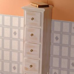 Sapho Retro szafka 35 cm boczna stojąca drewno świerkowe białe 1694