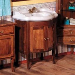 Sapho Retro szafka 60 cm podumywalkowa stojąca drewno bukowe brąz 735140
