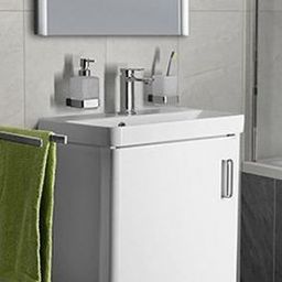 Sapho Thalie umywalka 55x37 cm prostokątna ścienna-meblowa biała TH11055