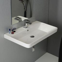 Sapho Thalie umywalka 80x46 cm meblowa prostokątna biała TH11080